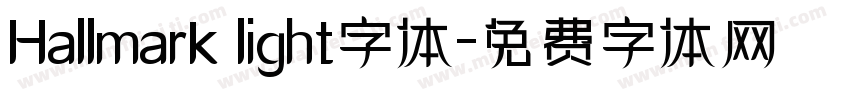 Hallmark light字体字体转换